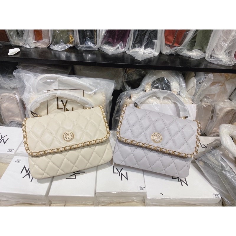 Túi lyn coco tay cầm ô trám MONIKHA M HANDBAGS