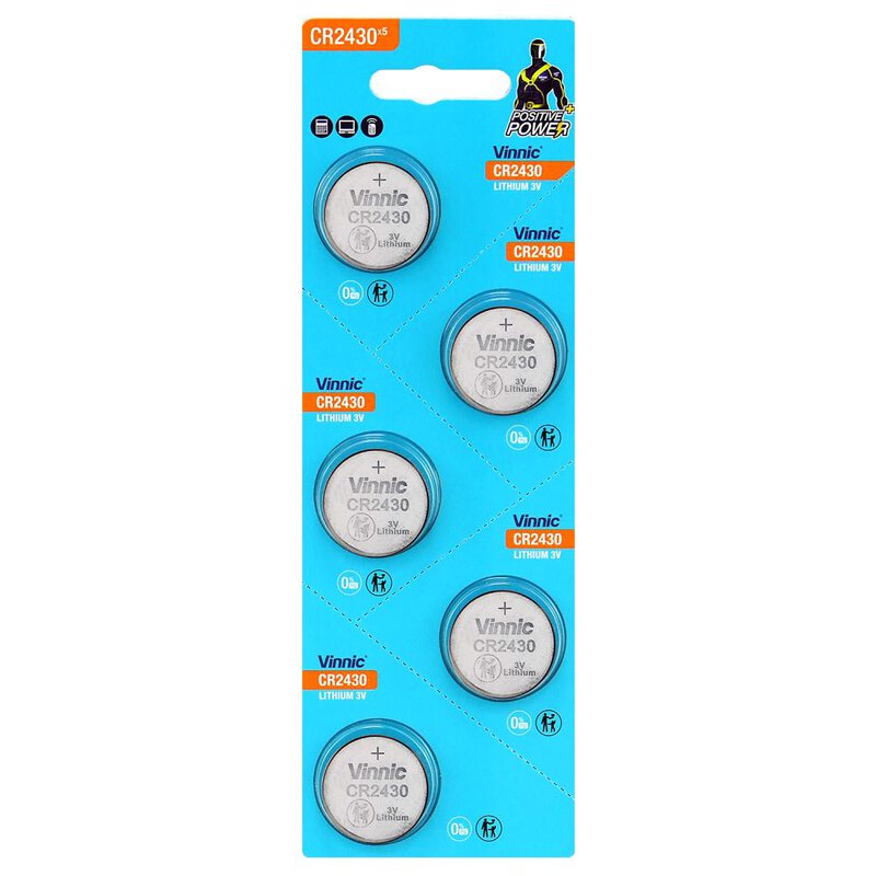 Pin Khuy Cúc Áo pin nút VINNIC CR2430 3V Lithium dùng cho đồng hồ, thiết bị điện tử