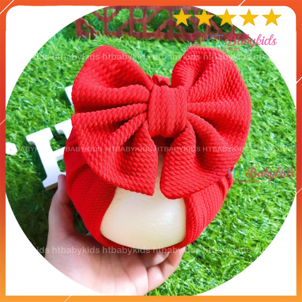 [ MẪU MỚI ] Mũ Turban Nơ Điệu Đà Cho Bé Gái