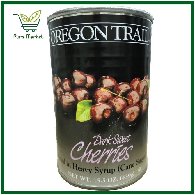 Quả anh đào ngâm Oregon Trail Dark Sweet Cherries 425g