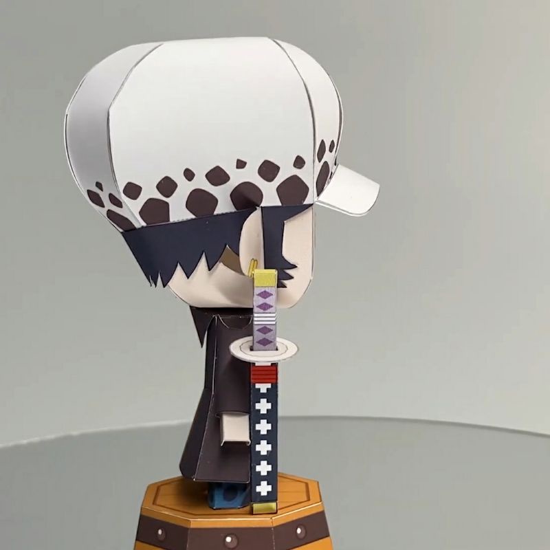 Mô hình giấy anime One Piece] chibi Trafalgar D. Water Law