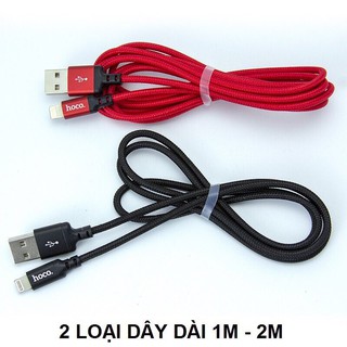 Xả Cáp sạc Hoco X14 siêu bền chân Lightning, Micro USB, Type C dài 1m, 2m