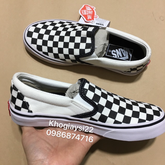 [SALE SỐC] Giày 𝐕𝐀𝐍𝐒 lười kẻ caro cực chất size 36->43 | BigBuy360 - bigbuy360.vn