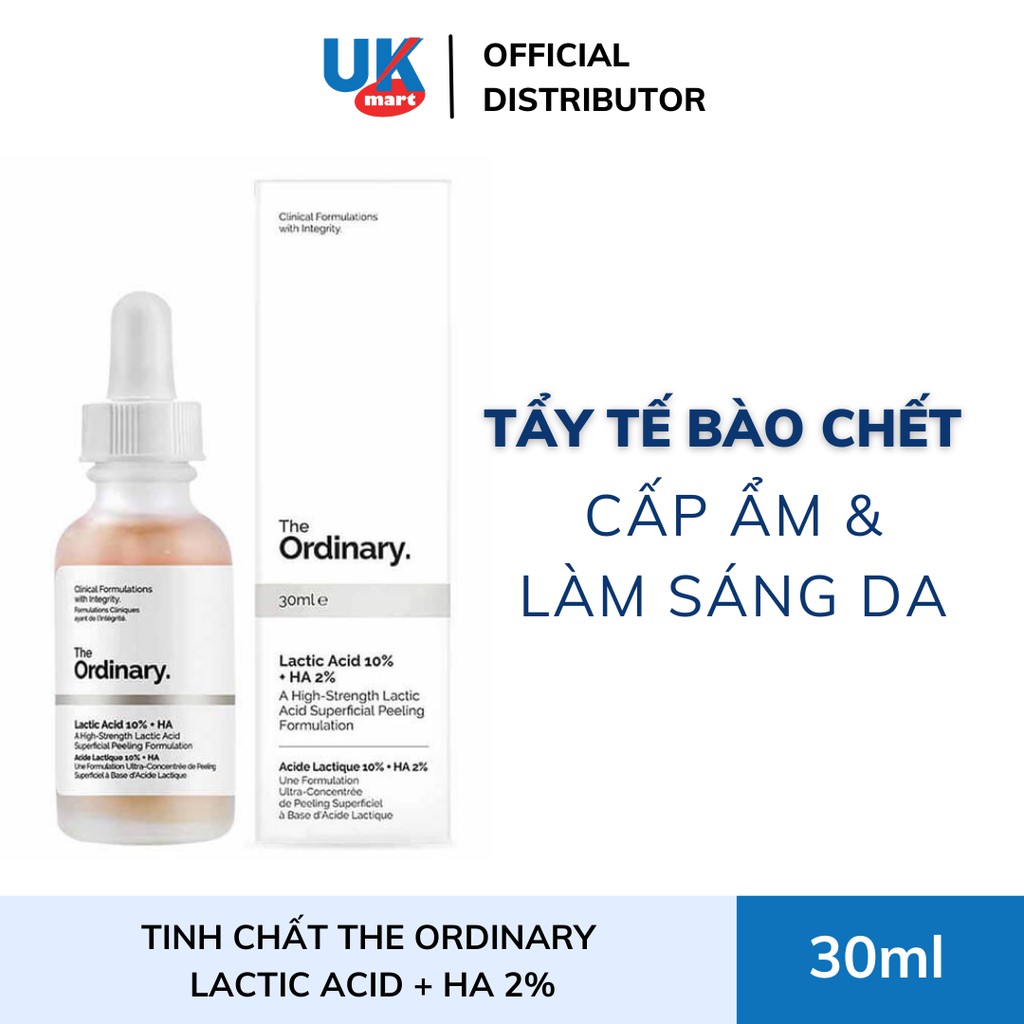 Tinh Chất The Ordinary Lactic Acid + HA 2% 30ml