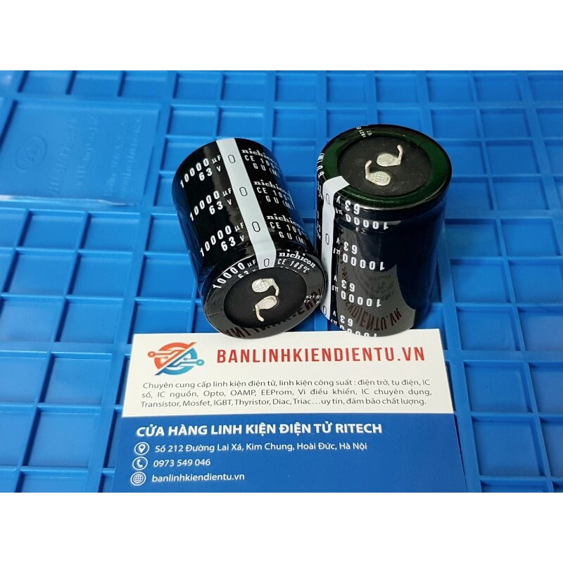 Tụ hóa Nichicon 10000uF 63V kích thước 35x50mm