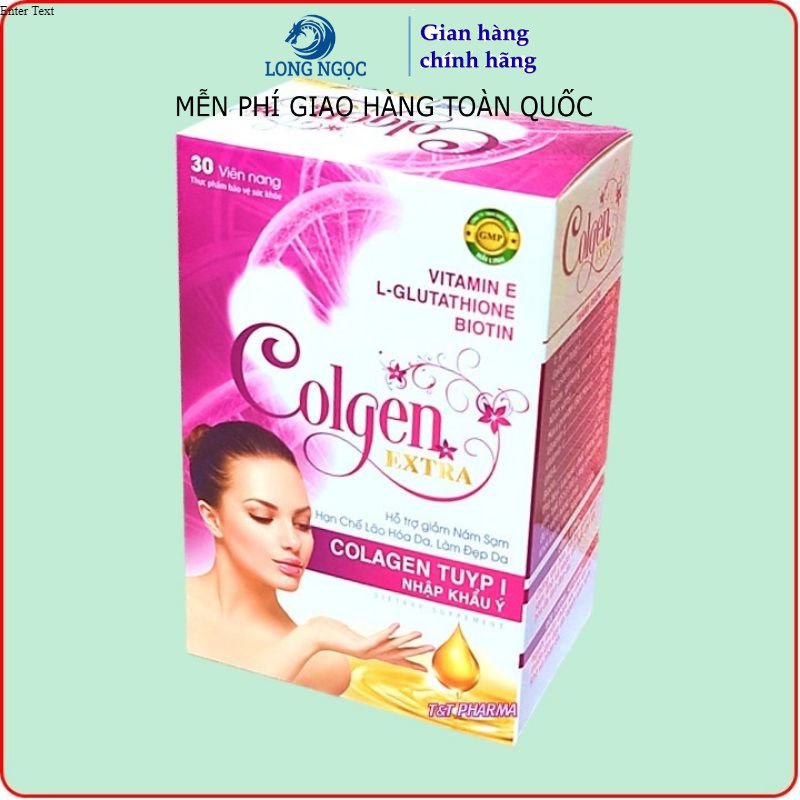 Viên uống đẹp da Collagen Isoflavon COLGEN EXTRA tăng nội tiết tố nữ giảm thâm nám, sạm da- Hộp 30 viên