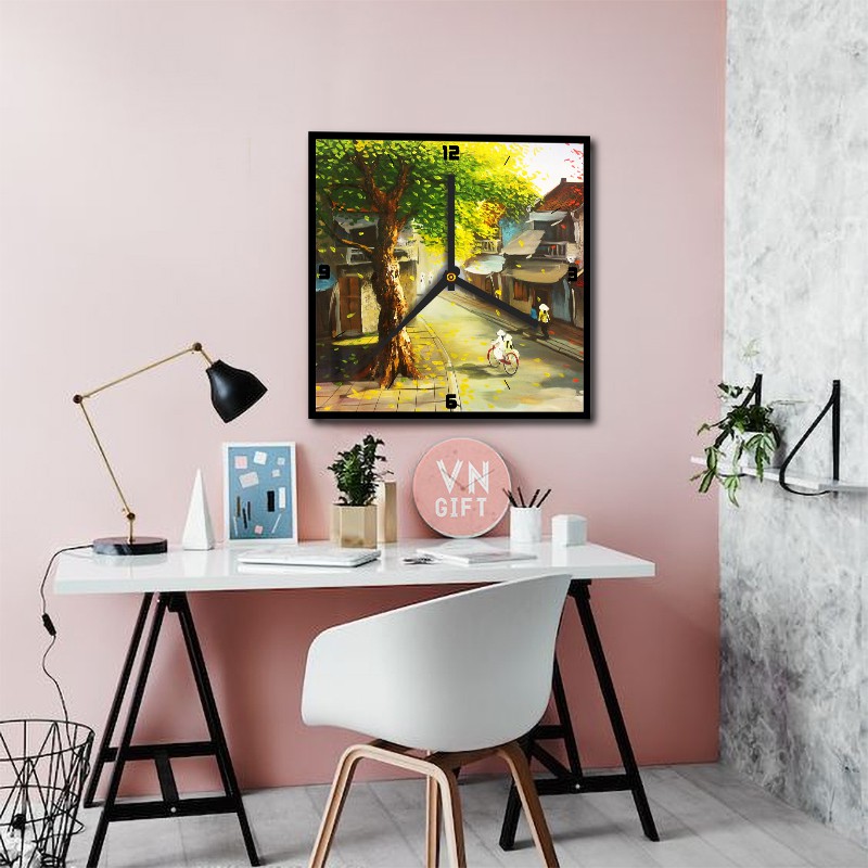 Đồng Hồ Tranh Sơn Dầu