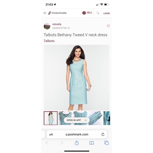 Đầm Talbots siêu đẹp vải tweet