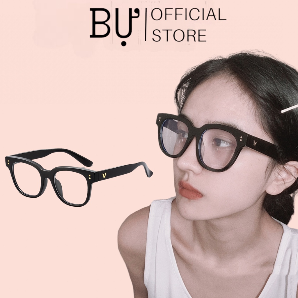 MẮT KÍNH V CẬN SIÊU HOT ( 2 CHẤM DỌC ) BẢN TO UNISEX NAM NỮ TEEN