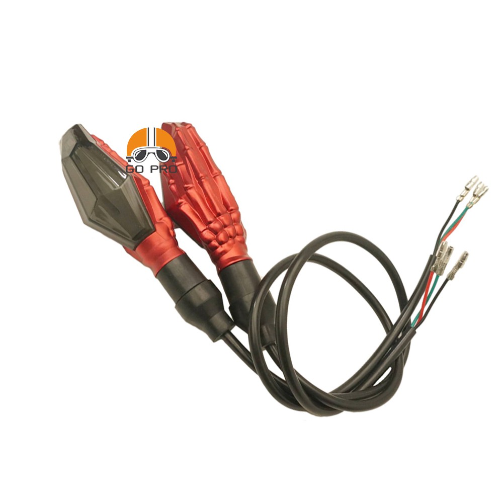 [CHÍNH HÃNG] Bộ Đèn Xi Nhan Bàn Quay Qủi SKELETON Xe Máy