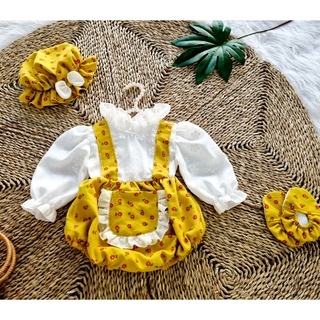 Body áo liền quần cho bé đầy tháng, thôi nôi