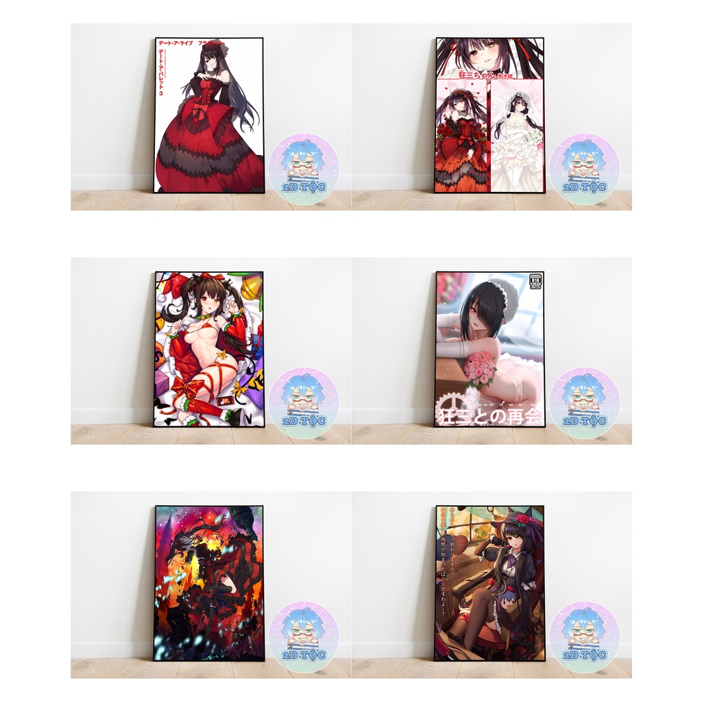 TRANH POSTER A3 TOKISAKI KURUMI (6) ANIME MANGA DATE A LIVE CHẤT LIỆU GIẤY CAO CẤP - 2D TỘC SHOP