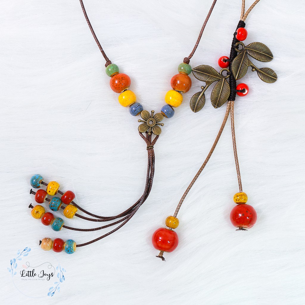 Dây chuyền phong cách Bohemian handmade sắc màu rực rỡ