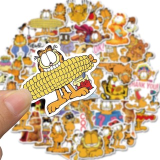 Set 50 miếng dán sticker mèo Garfield