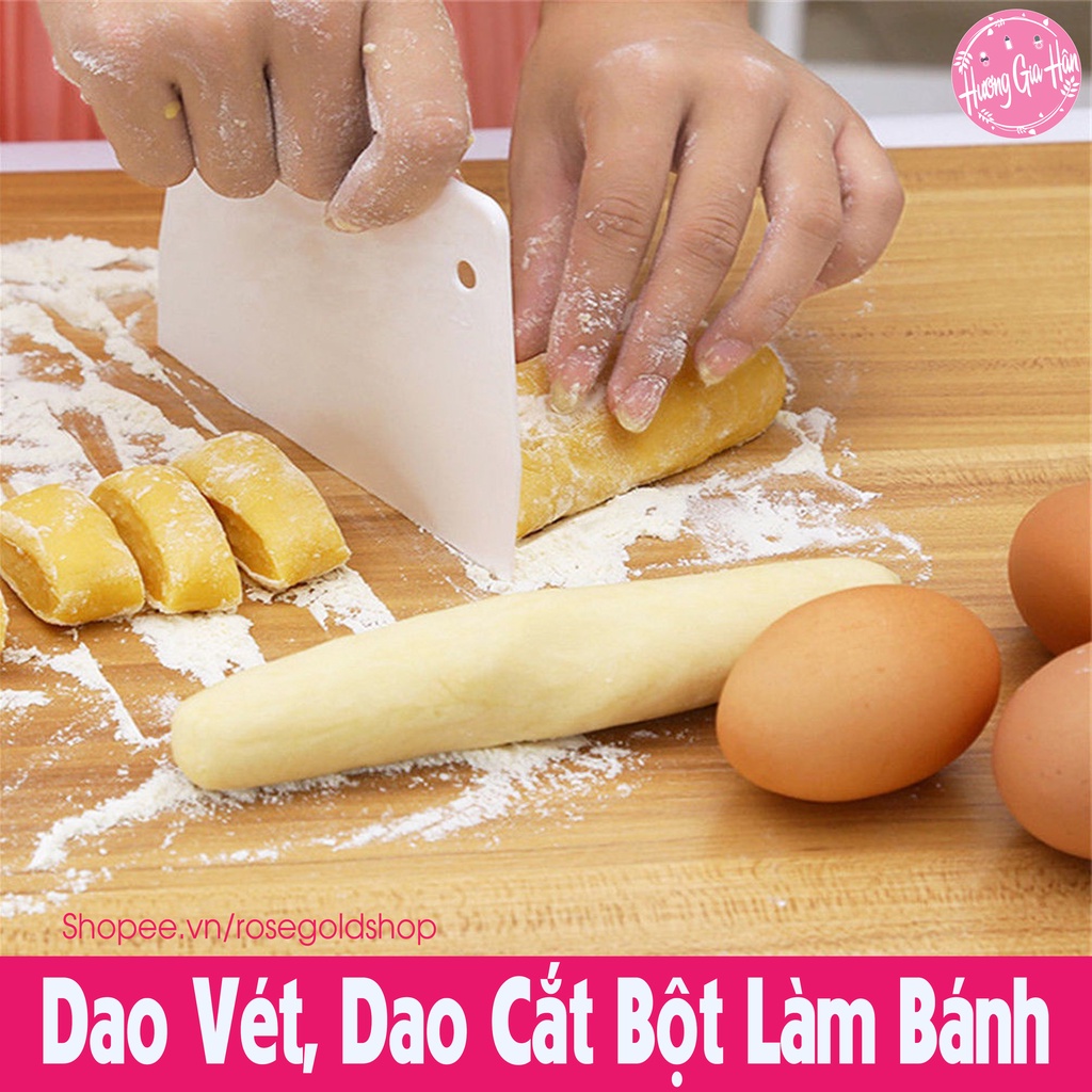 Dao Vét, Dao Cắt Bột Làm Bánh Bằng Nhựa PP