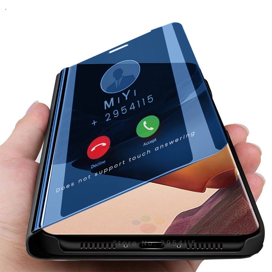 fundas ốp điện thoại nắp lật tráng gương cho samsung galaxy note20 note 20 ultra
