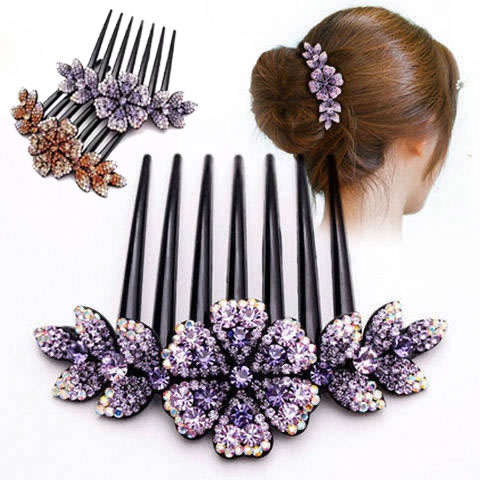 Trâm Cài Tóc Hình Hoa Chống Trượt Phong Cách Hàn Quốc