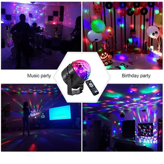 Đèn Led Sân Khấu, Cầu Xoay Cảm Biến Âm Thanh MiNi Có Khiển