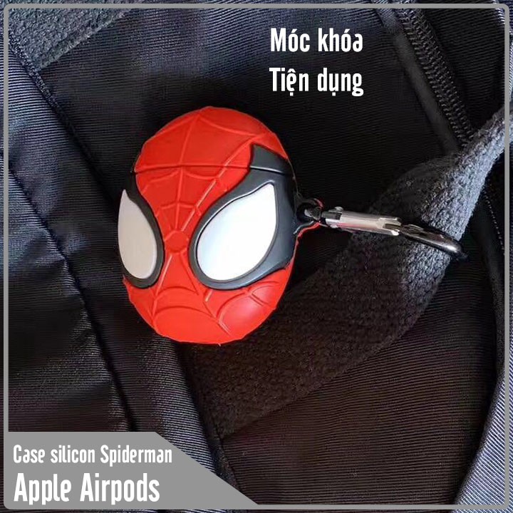 Túi đựng cho tai nghe Airpods hình Người Nhện Spiderman