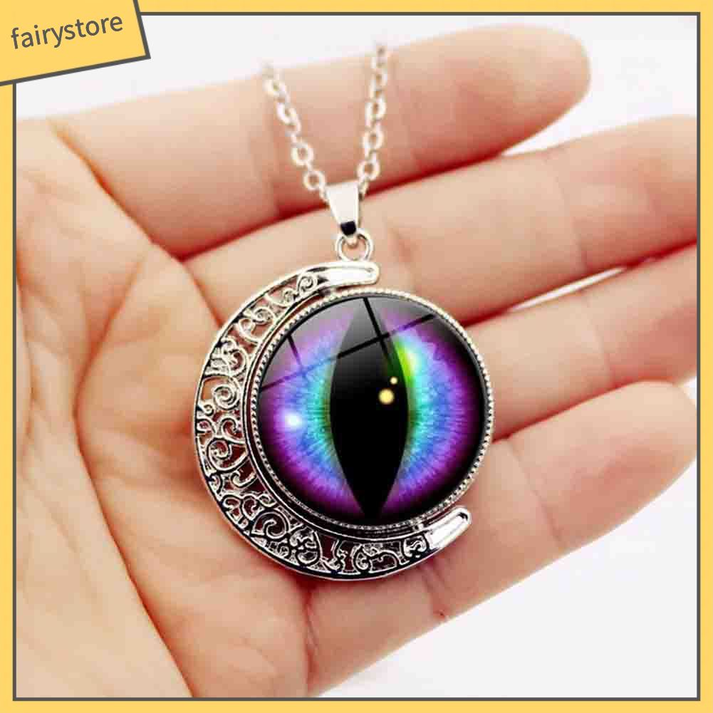 Trang sức dây chuyền đeo cổ họa tiết mắt rồng bắt mắt