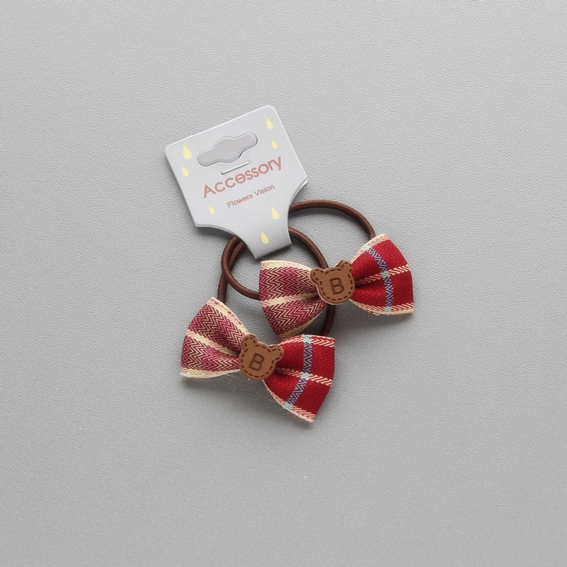 Set 2 Dây Cột Tóc Co Giãn Thắt Nơ Dễ Thương Cho Nữ