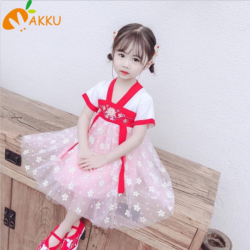 Đầm Công Chúa Ngắn Tay Cho Bé Gái