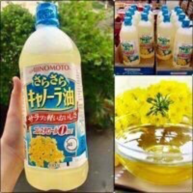 Combo 2 Chai Dầu Ăn Hoa Cải Ajinomoto 1000g - Điểm 10 cho sức khỏe vàng