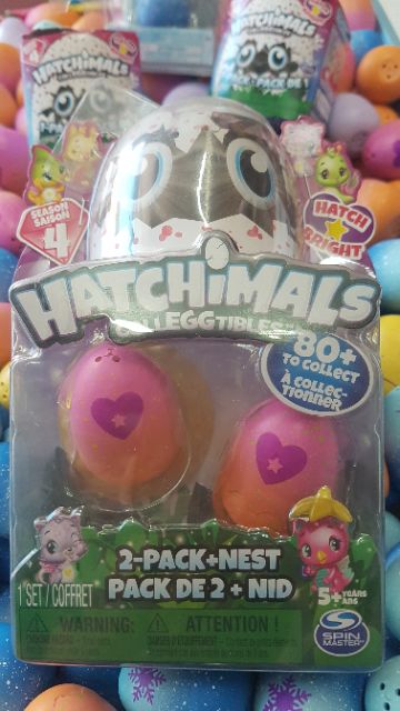 Đồ chơi trứng HATCHIMALS vỉ 2🥚+ 1 tổ