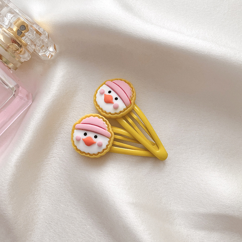 Set 2 kẹp tóc kiểu dáng hoạt hình dễ thương phong cách thời trang Hàn Quốc