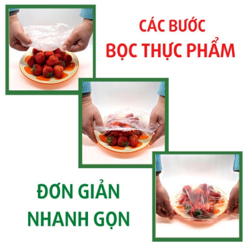 Đồ gia dụng nhà bếp - Túi Bọc thực phẩm set 100cai tiện dụng