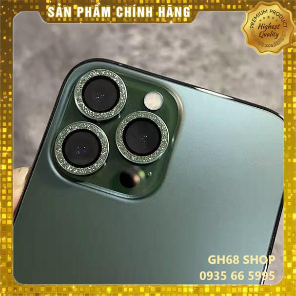 Bộ 3 dán kim cương bảo vệ mắt camera iPhone 11 Pro Max iPhone 12 Pro Max iPhone 13 Promax - Chính hãng Kuzoom
