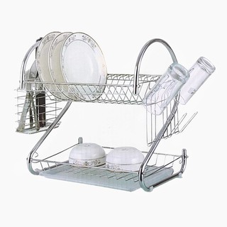 kệ úp chén đĩa 2 tầng đa năng