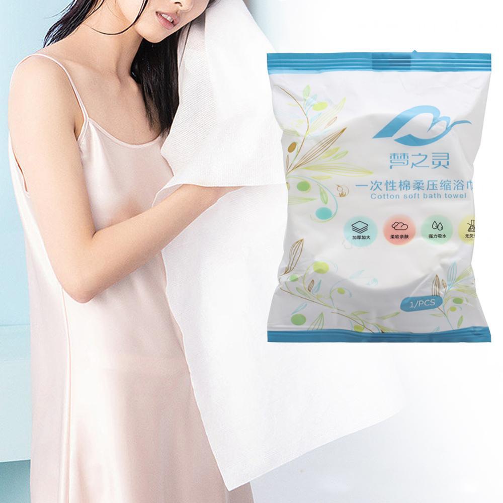 Khăn Tắm Dạng Nén 70x140cm Có Thể Giặt Lại Tiện Dụng