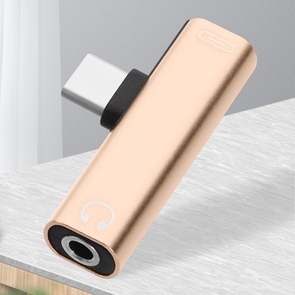 CHOOKEY Đầu Chuyển Đổi Tai Nghe Loại C 2 Trong 1 Tiện Dụng