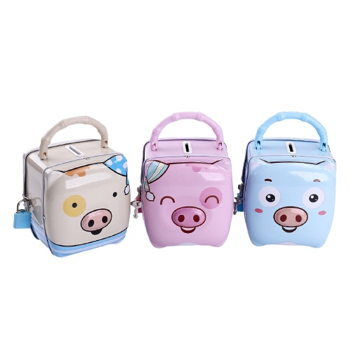 [Dạy Con Làm Giàu] Két Sắt Cho Bé Đựng Tiền Mini Hình Heo