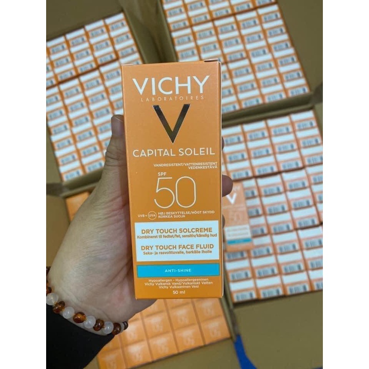 Kem Chống Nắng Vichy SPF 50 Ideal Soleil 50ml cho da dầu, mụn, nhạy cảm ( Bản Pháp ) GentsOfficialStore