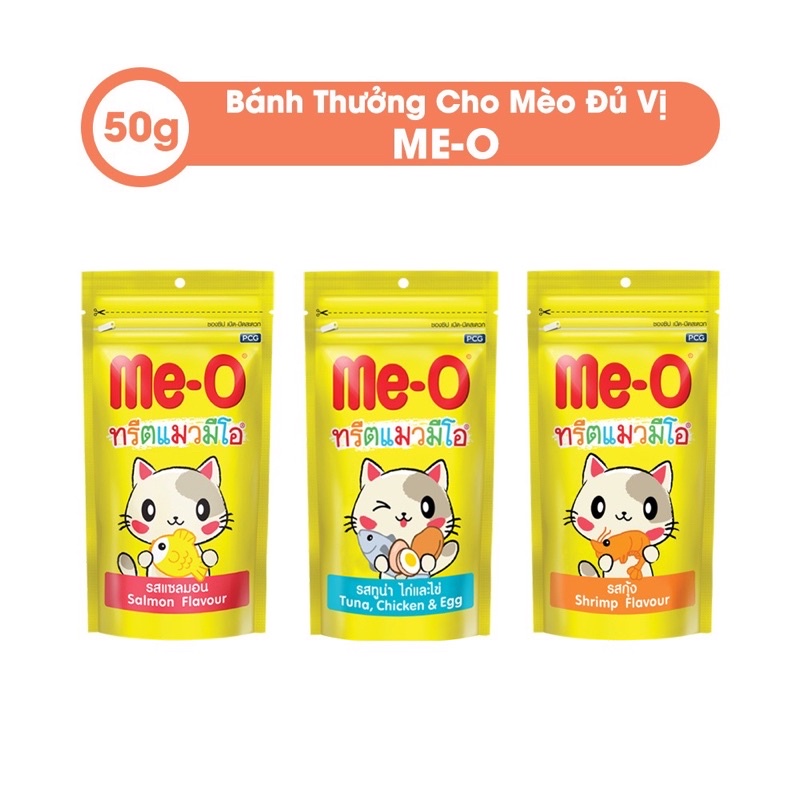 Bánh Thưởng Cho Mèo ME-O (50g) - Thức Ăn Vặt Snack Cho Mèo
