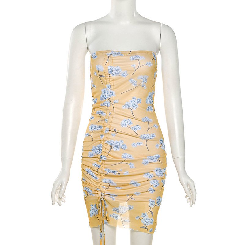 Đầm Ôm Cúp Ngực In Họa Tiết Gợi Cảm Cho Nữ