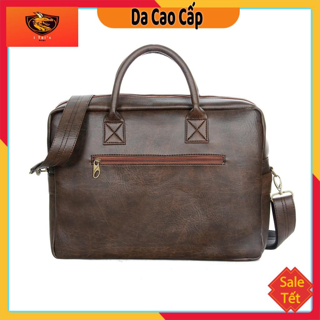 Cặp xách da công sở cao cấp đựng được laptop HQ07 nhiều màu | BigBuy360 - bigbuy360.vn