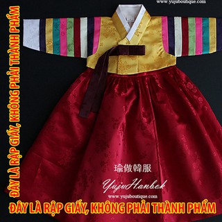 Rập giấy TC010 - Hanbok vạt ngắn, vai ngang - TE