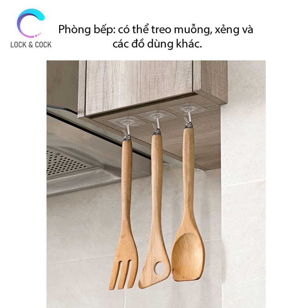 Combo khăn lau bếp đa năng kèm móc dán tường siêu dính chịu lực | BigBuy360 - bigbuy360.vn
