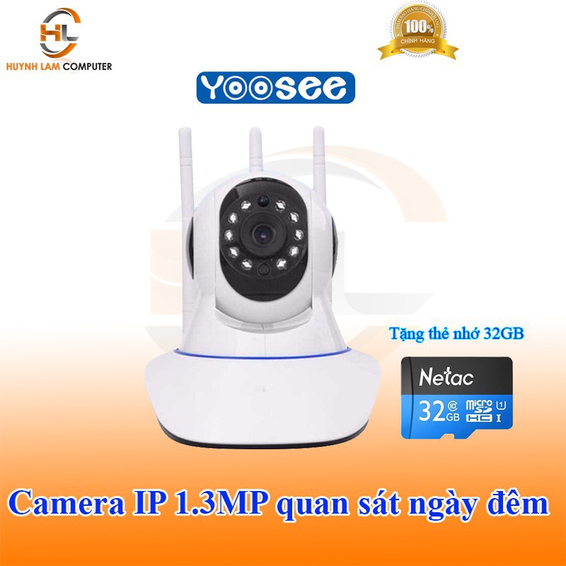 [HÀNG CHÍNH HÃNG] Camera IP  YOOSEE  1.3MP  ( 3 Anten)