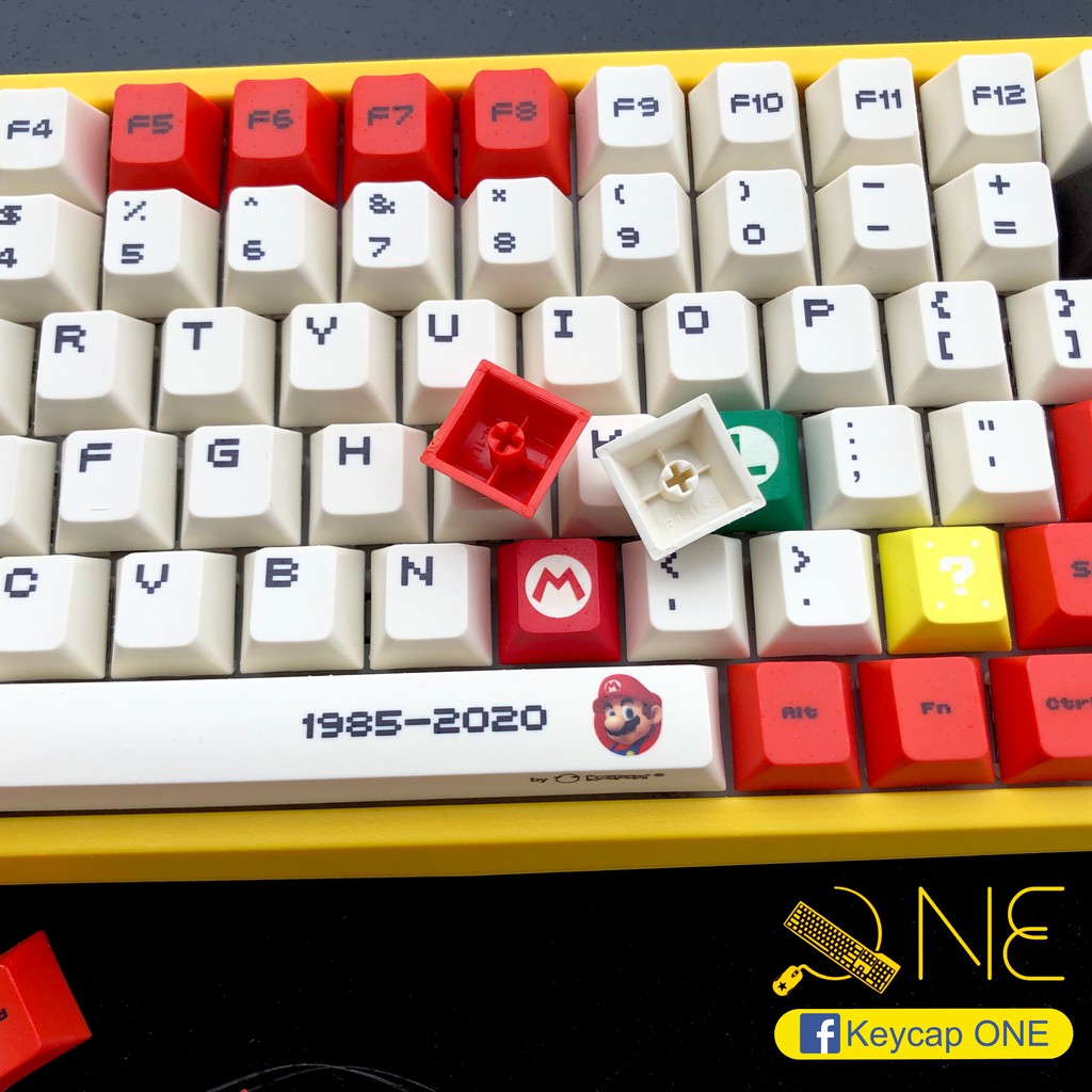 Bộ Keycap Mario Đỏ 120 nút Nhựa PBT Profile Cherry