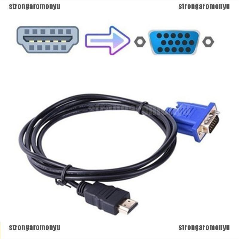 Dây Cáp Chuyển Đổi 1m 10m Vga Sang Hdmi Hd + Audio Tv Av Hdtv Video