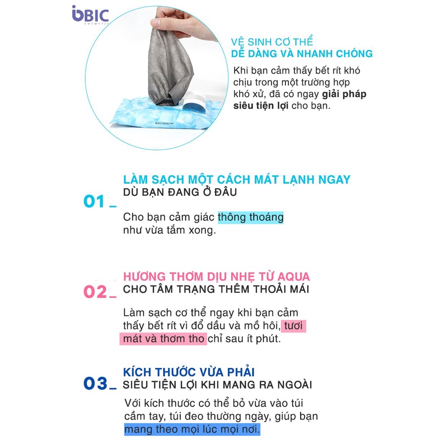 Khăn giấy làm mát khử mùi Prreti khăn ướt mềm mịn tiện lợi gói 15 tờ Hatola | BigBuy360 - bigbuy360.vn