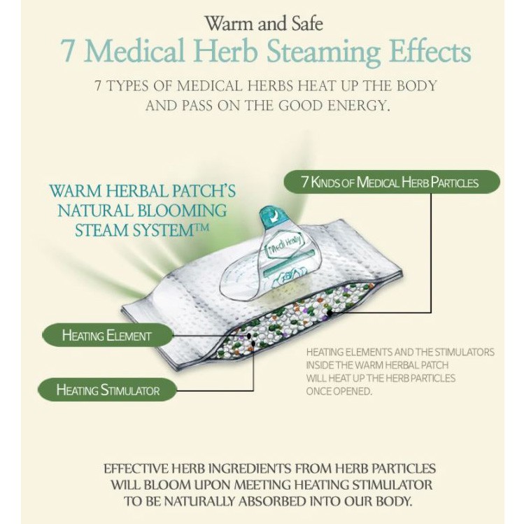 Miếng dán Medi Heally giữ ấm bụng giảm đau tiện dụng
