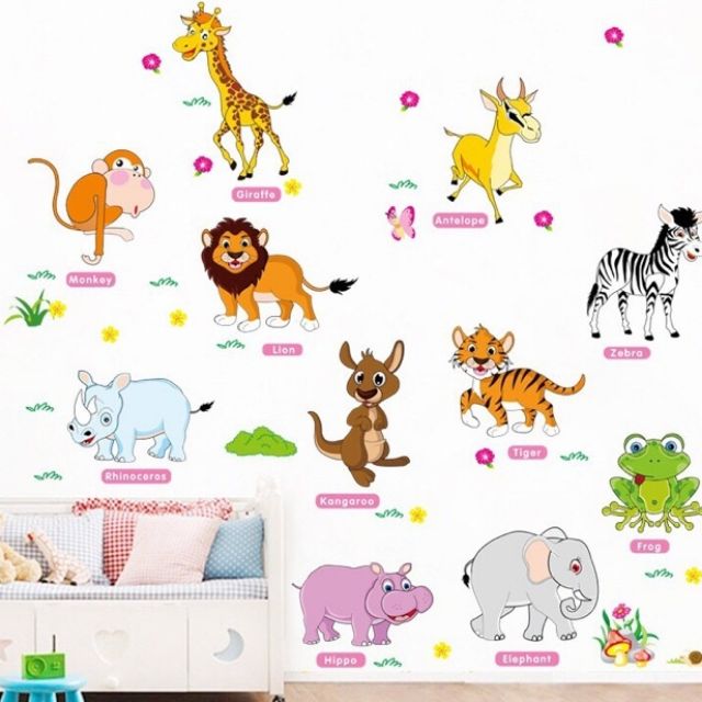Decal dán tường hình thú DTGH