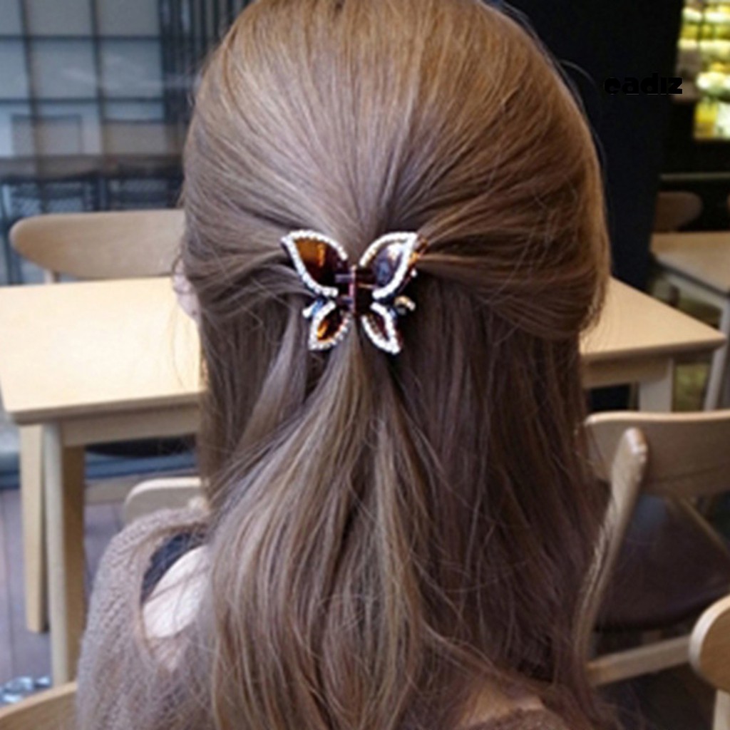 Kẹp tóc bướm kim tuyến nhiều màu sắc lấp lánh thời trang dành cho nữ