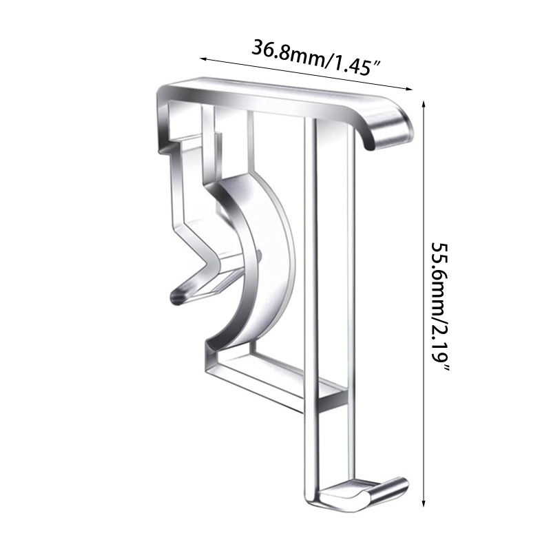 Set 6 Kẹp Rèm Cửa Sổ 2 inch Bằng Nhựa Trong Suốt