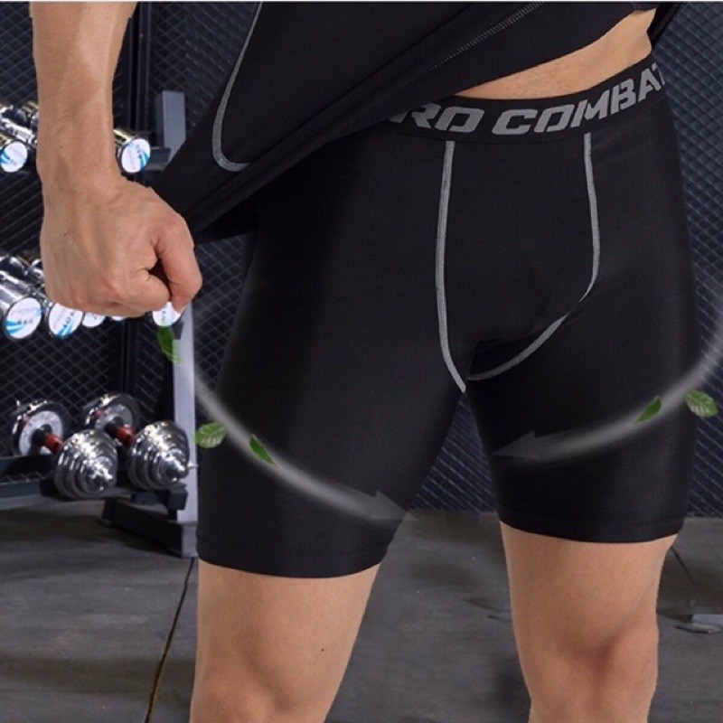 QUẦN GIỮ NHIỆT COMBAT PRO NAM DÁNG ĐÙI TẬP GYM CHƠI THỂ THAO | BigBuy360 - bigbuy360.vn